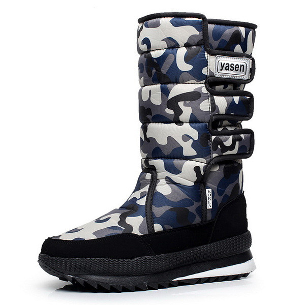 Alkalmi férfi csizma télire, lapos talppal