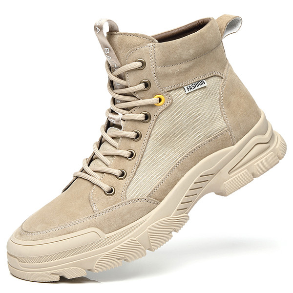 Eko bőrből készült téli férfi csizma emblémával