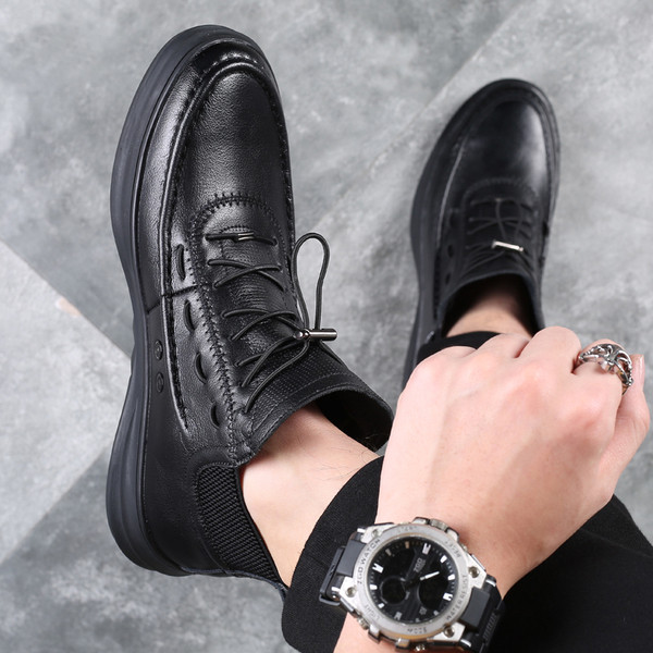 Muške čizme od eko kože sa ravnim đonom