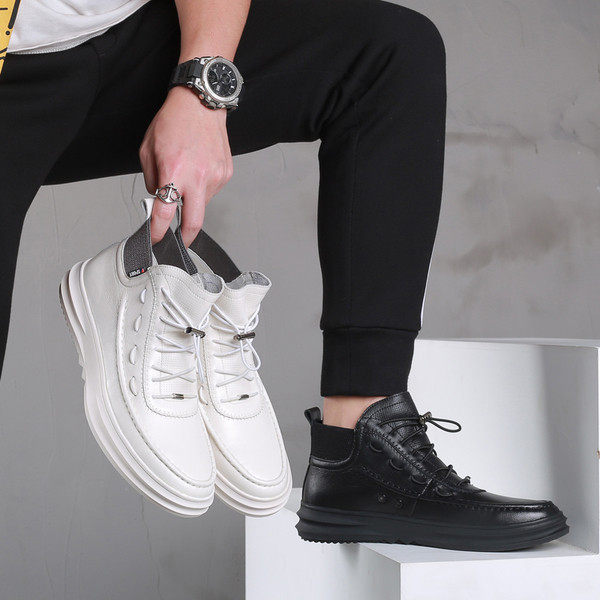 Muške čizme od eko kože sa ravnim đonom