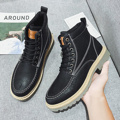 Férfi bőrcsizma meleg béléssel vagy anélkül