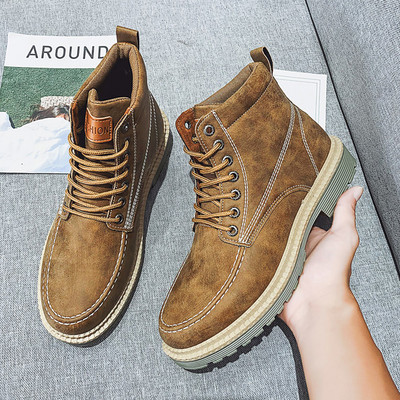 Férfi bőrcsizma meleg béléssel vagy anélkül