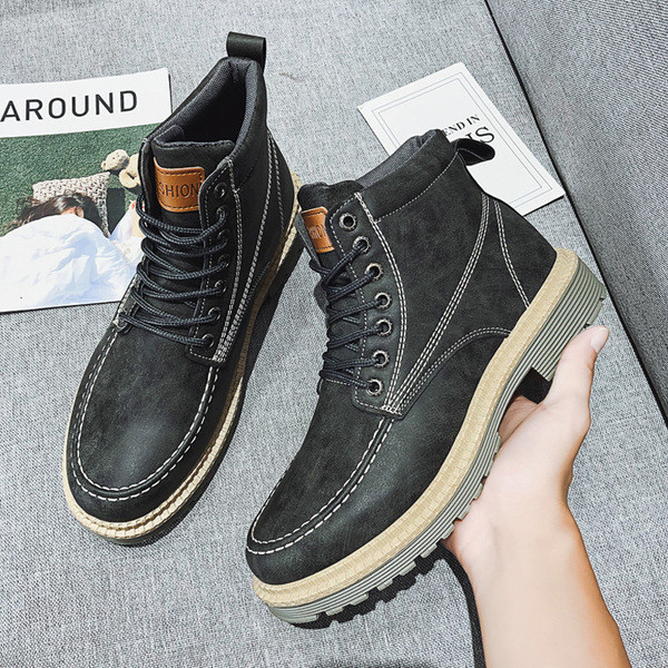 Férfi bőrcsizma meleg béléssel vagy anélkül