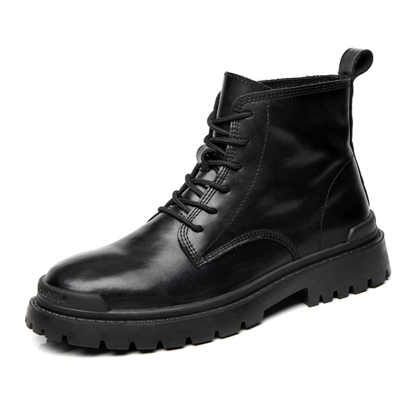 Fekete férfi csizma fűzővel - két modell