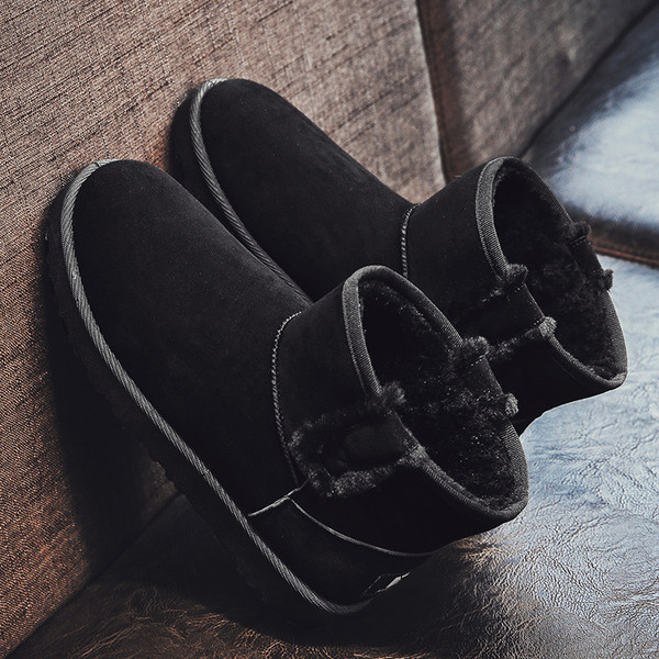 Férfi velúr csizma meleg béléssel - három színben