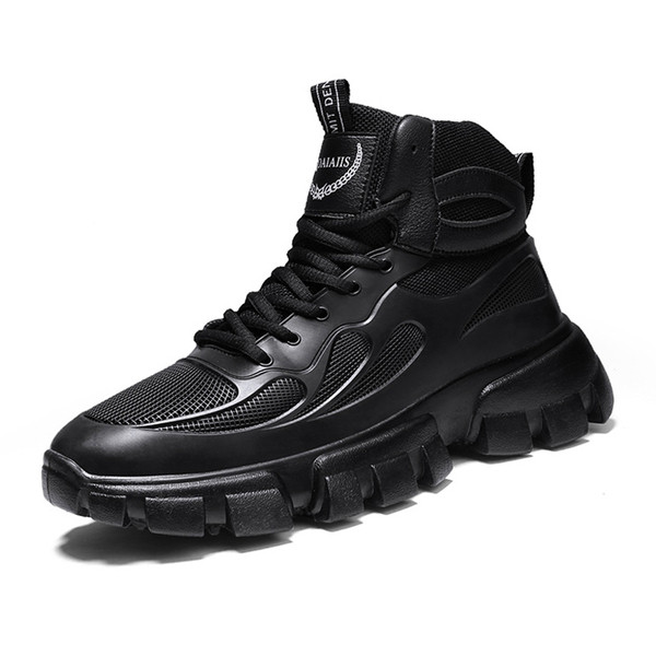 Eko bőrből és textilből készült téli csizma új modellje durva talppal