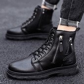 Férfi ökobőr csizma meleg béléssel vagy anélkül