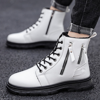 Férfi ökobőr csizma meleg béléssel vagy anélkül