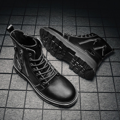 Férfi ökobőr csizma meleg béléssel vagy anélkül