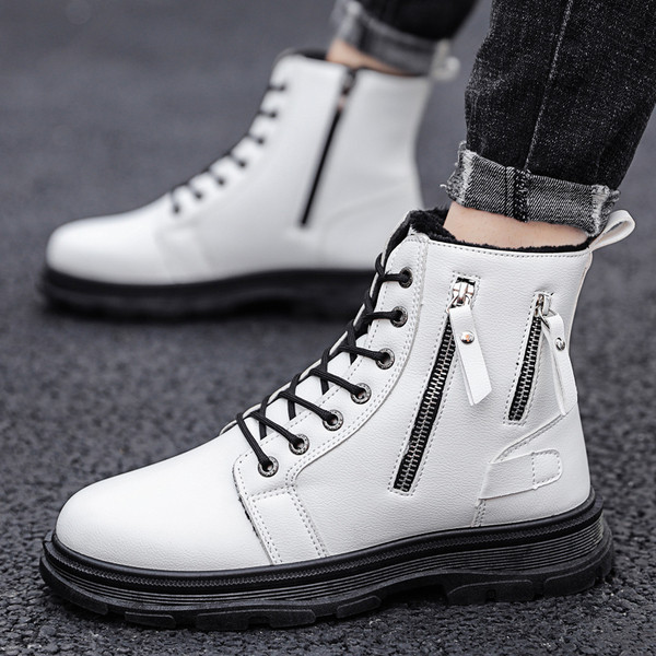 Férfi ökobőr csizma meleg béléssel vagy anélkül