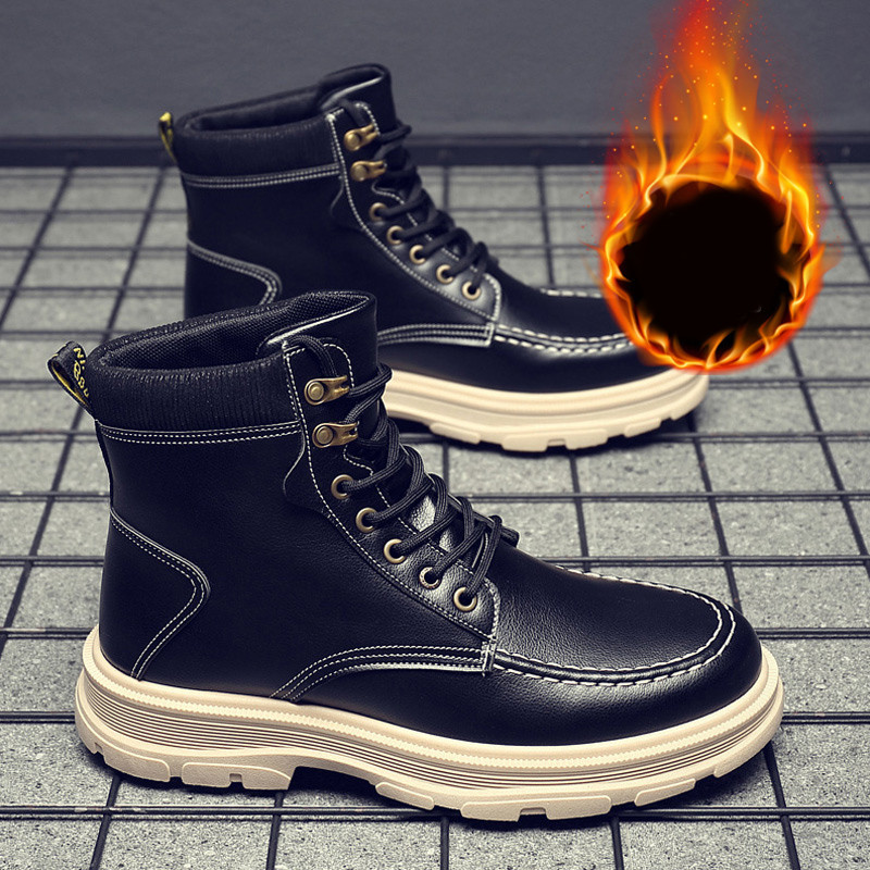 Férfi ökobőr csizma - meleg béléssel vagy anélkül