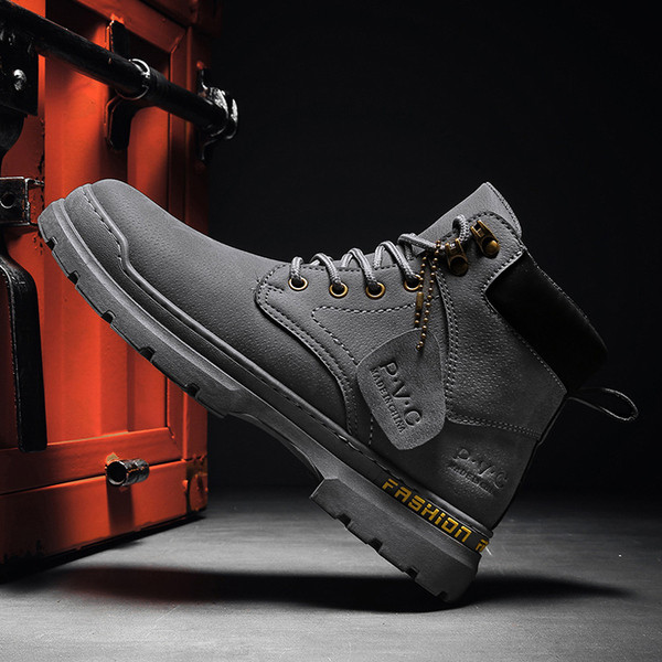 Őszi velúr csizma új modellje férfiaknak