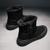 Ökoseemisnahast soojad meeste saapad sule ja lukuga