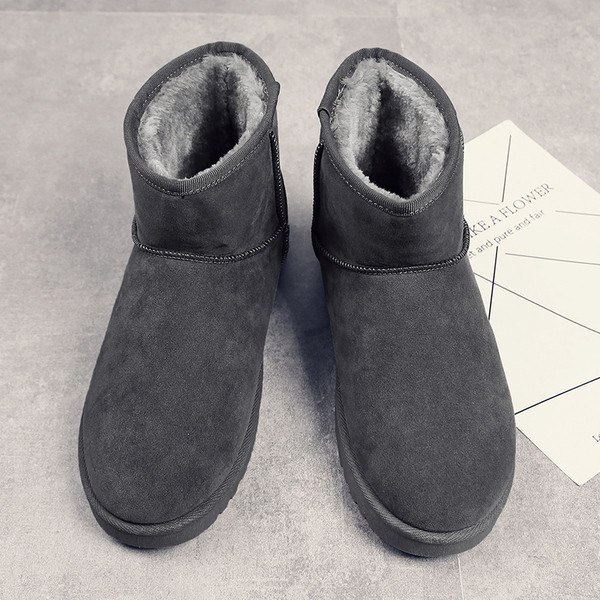 Meeste seemisnahast saapad tavaline sooja voodriga mudel