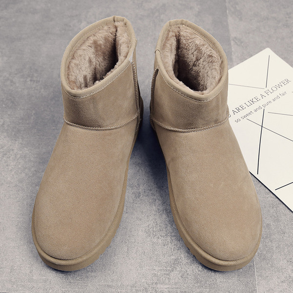 Meeste seemisnahast saapad tavaline sooja voodriga mudel