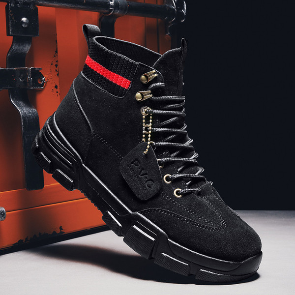 Paelte ja kummiga meeste vabaaja saapad