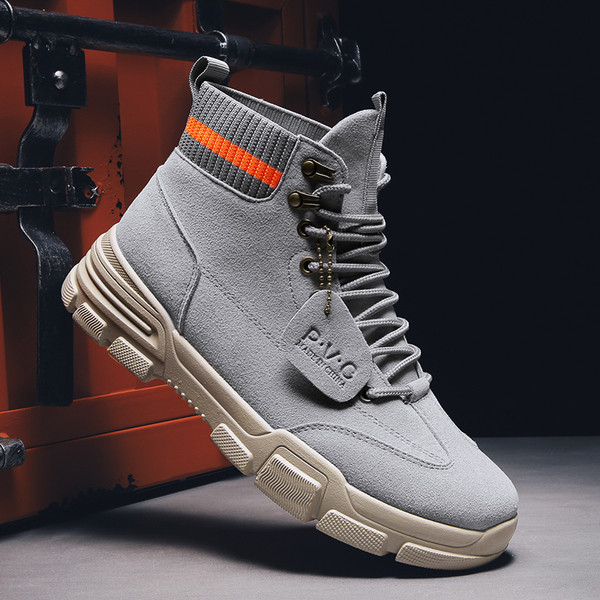 Paelte ja kummiga meeste vabaaja saapad