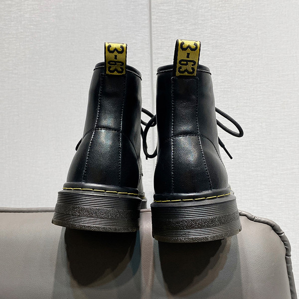 Vīriešu puszābaki no eko ādas, vienkrāsains modelis