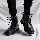 Modern férfi kubai csizma fűzővel