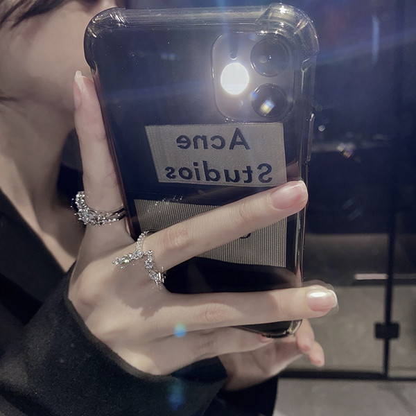 Praegune kahe mudeliga naiste sõrmus dekoratiivkividega