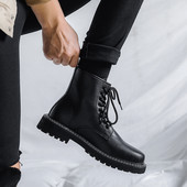 Eko-nahast vabaaja saapad lameda talla ja paeltega