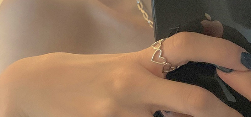 Дамски ежедневен пръстен със сърца