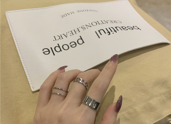 Naiste sõrmuste komplekt lai mudel