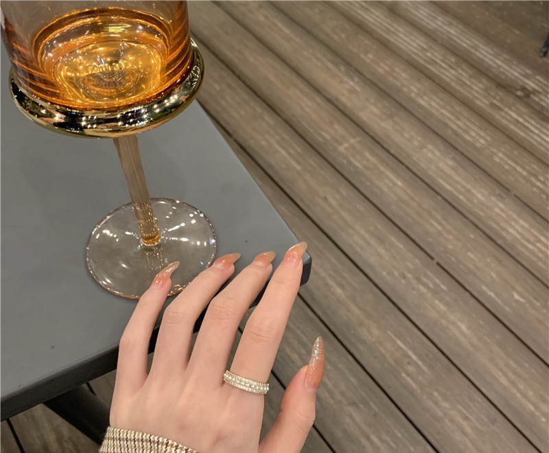 Női elegáns gyűrűs sima modell