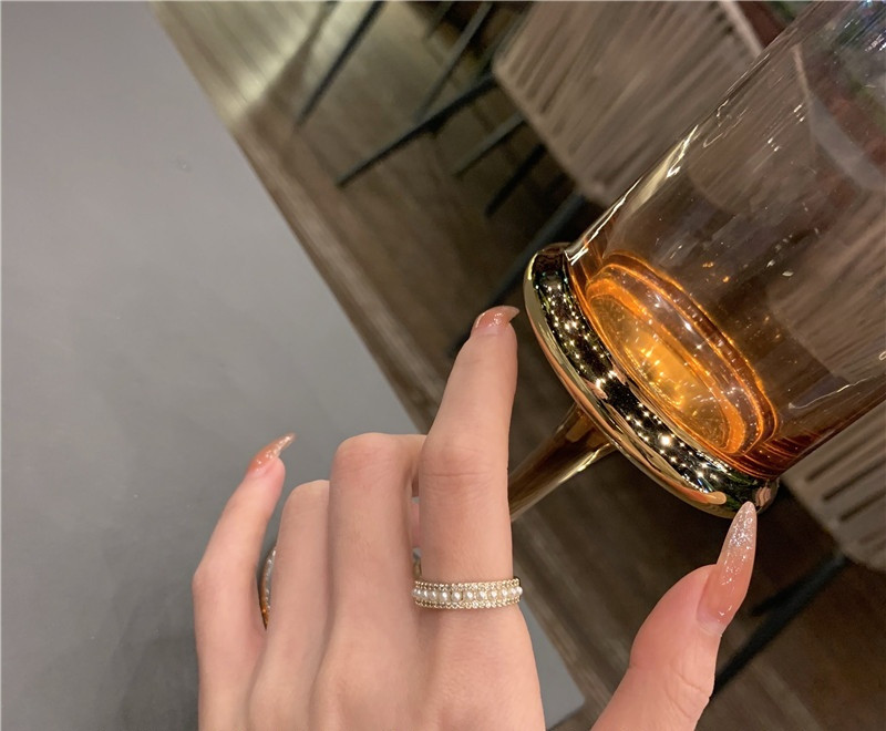 Női elegáns gyűrűs sima modell