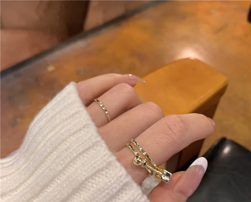 Modern női gyűrű széles sima modell