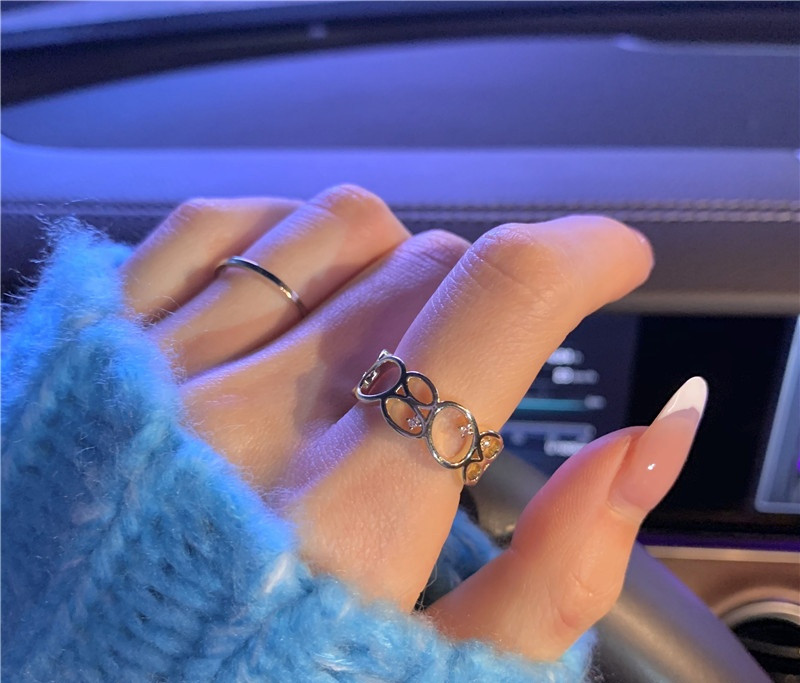 Mindennapi női gyűrű széles tiszta modell