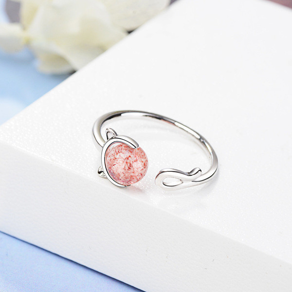 Kivist saleda mustriga igapäevane naiste sõrmus