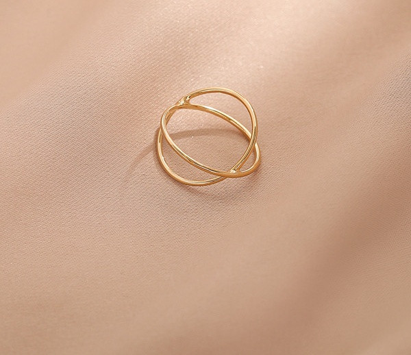 Naiste õhuke tavaline modellsõrmus