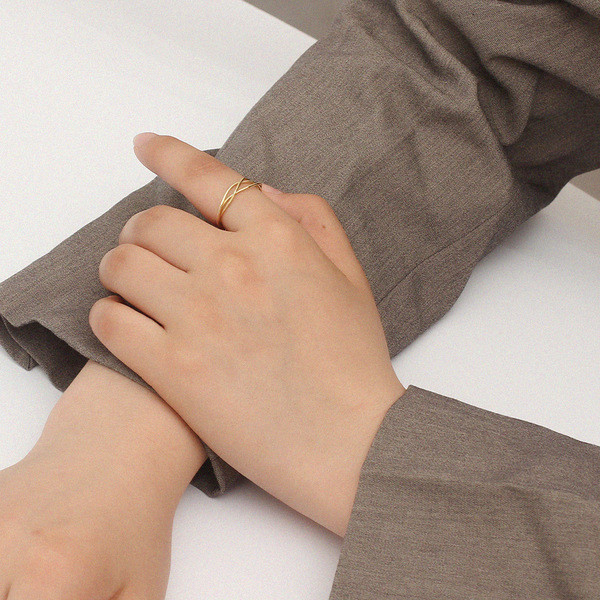 Stiilne naiste sõrmuse slim puhas mudel