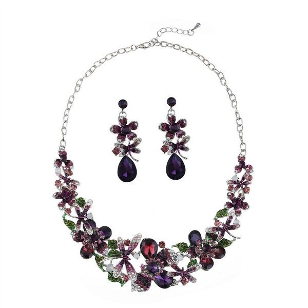 Naiste igapäevane kaelakee ja kõrvarõngaste komplekt