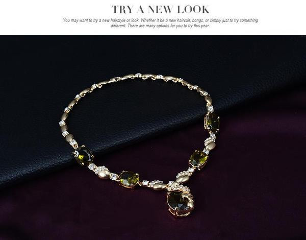 Stiilne sõrmuse kaelakee käevõru ja kõrvarõngaste komplekt