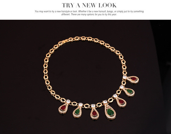 Naiste komplekt kaelakee käevõru sõrmust ja kõrvarõngaid