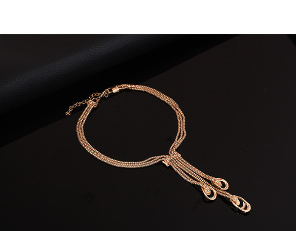 Női aktuális nyaklánc gyűrű nyaklánc és karkötő szett