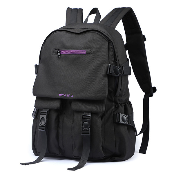 Igapäevane meeste seljakott taskute ja lukuga rohelise ja musta värviga