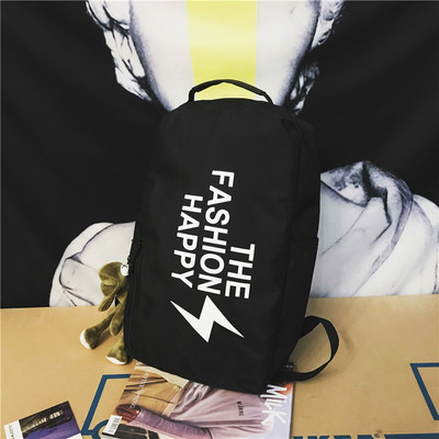 Férfiak és nők számára alkalmas napi hátizsák felirattal