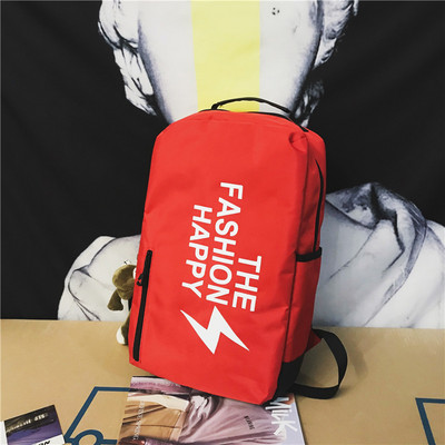 Férfiak és nők számára alkalmas napi hátizsák felirattal