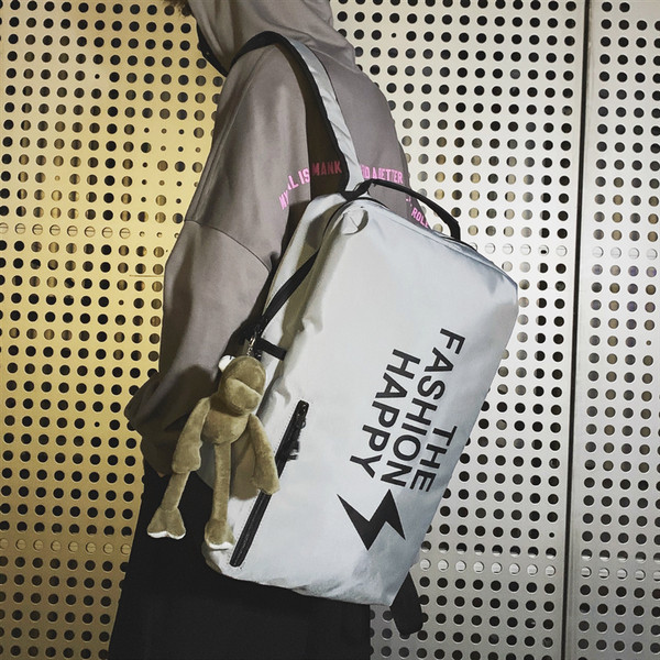 Férfiak és nők számára alkalmas napi hátizsák felirattal