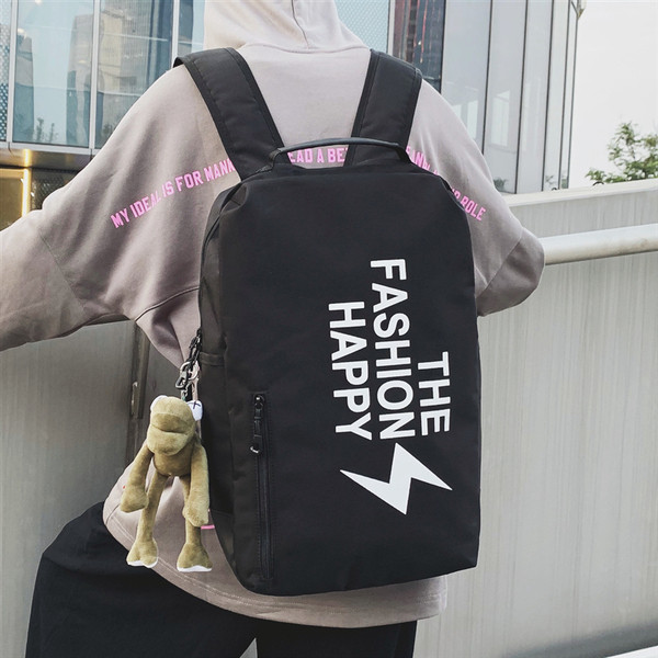 Férfiak és nők számára alkalmas napi hátizsák felirattal