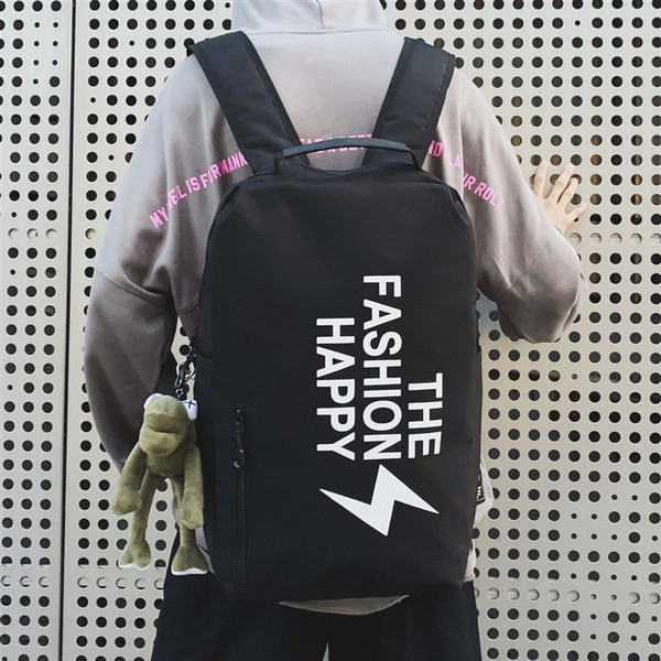 Férfiak és nők számára alkalmas napi hátizsák felirattal