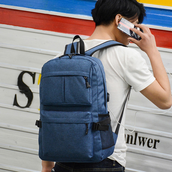 Napi férfi hátizsák textil zsebekkel