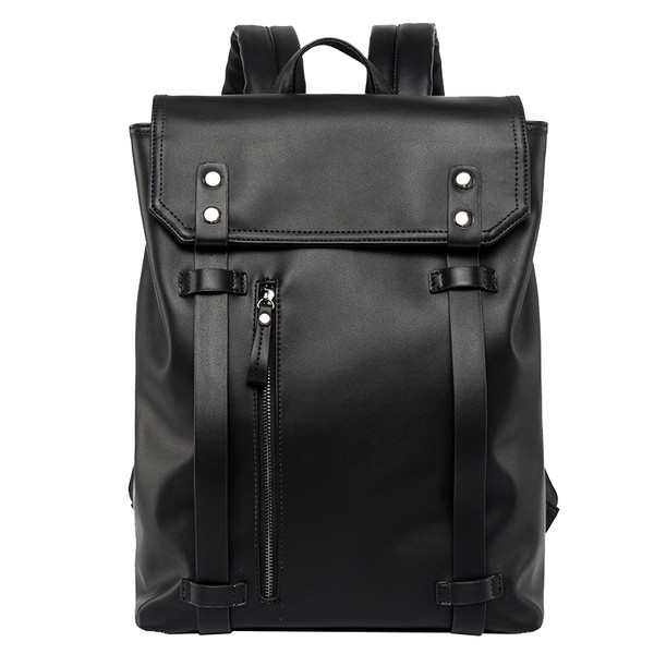 Napi férfi bőr hátizsák cipzárral