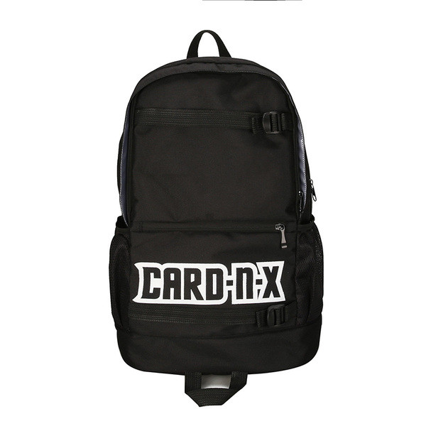 Mindennapi férfi textil hátizsák rátéttel és zsebbel