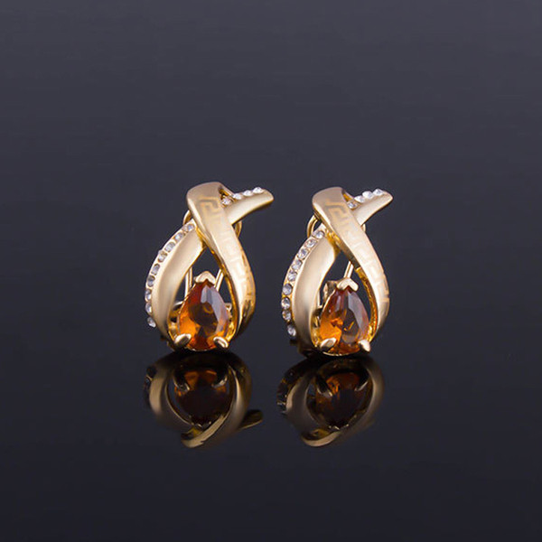 Modern fülbevaló nyaklánc karkötő és gyűrű készlet