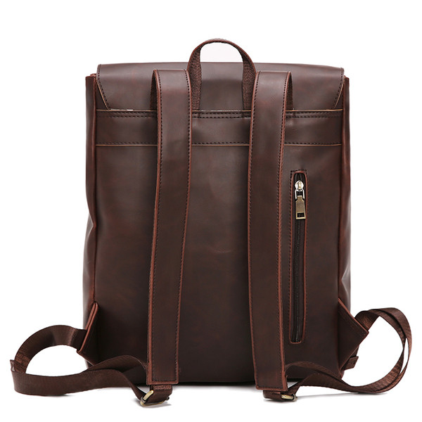 Retro stílusú férfi bőr hátizsák