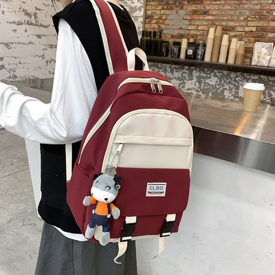 Alkalmi férfi textil hátizsák 3D elemmel